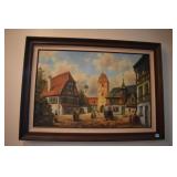 OIL ON CANVAS SIGNED LOWER LEFT 31" X 43" -