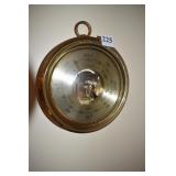 BRASS BAROMETER BY BARIGO GERMANY 8" ROUND