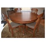 ROUND DINING TABLE BY CANADEL W/ 4 CHAIRS 54"