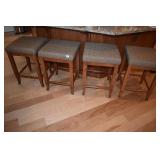 BAR STOOLS W/ 17" WIDE SEATS X 26" H SEATS