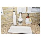 FOOD CHOPPER, OIL BOTTLE SERVING TRAY, SOAP