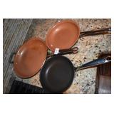 COPPER FIT 3 FRY PANS