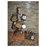 SPICE RACK W/ SHAKERS, SALT & PEPPER