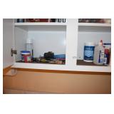 ASSORTED CLEANING AND FEW HAND TOOLS