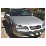 2001 SILVER TOYOTA CAMRY LE V6 WITH 17,297 MILES
