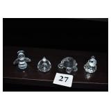 ANGEL, BEAR, TURTLE, 4 PC.