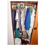 CLOSET OF CLOTHES, TOPS, ETC.