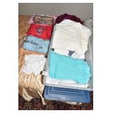 TOPS, SOCKS, SWEATERS, ETC., PLASTIC TOTE