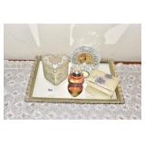 DRESSER TRAY, HEART, BEYOND PARADISE COLOGNE,