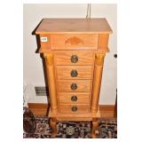 JEWELRY ARMOIRE SOME NECKLACES