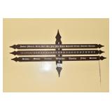 WOOD CHANGING CALENDAR