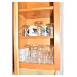 ROSENTHAL CANDLESTICKS, CUTGLASS BOWL