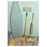VINTAGE VACUUM , IRONING BOARD, ETC