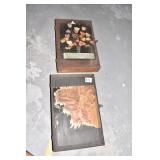 TWO WOOD BOXES