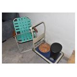 ROLLING CART AND WASTE CAN