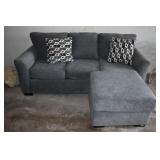 L SHAPE SOFA WITH 2 PILLOWS 82 X 37 "