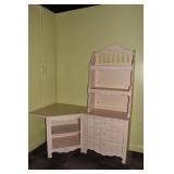 CORNER SECTION DESK & CHEST OPEN SHELF - BY