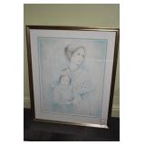 CAROL SADILLO MOTHER AND DAUGHTER SIGNED LR- 35"