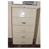 5 DRAWER LATERAL FILE TAN COLOR