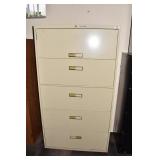 5 DRAWER LATERAL FILE TAN COLOR