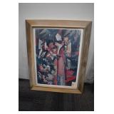 WALKING AMONG FLOWER BY AUGUST MACKE 23" W X 29"