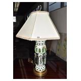 BOHEMIAN LAMP W/ PRISMS 26" OVERALL HEIGHTS