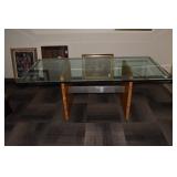 GLASS TOP TABLE 3/4" BEVELED EDGE 72" X 36" -