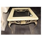 IRON BASE WITH SHELL DESIGN - COMPOSITION TOP 27"