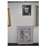 POND SCENE AND CITY VIEW- 28" W X 34" H & 14" W X