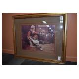 COLONIAL WOMAN W/CHILD - 38" W X 33"H