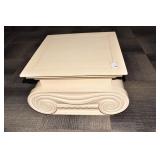 COLUMN TOP COFFEE TABLE 23" X 23 X 16.5" H CREAM