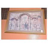 COLUMN PRINT 39.5" W X 25.5 H