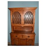 HITCHCOCK MAPLE TWO PIECE HUTCH 44 1/2" W X 18" D