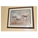 LARGE FLORAL PICTURE - 36" W X 29" H