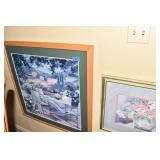 THREE PRINTS - CHUN COTTAGE SCENE 229/1990 34" X