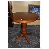 OAK PUB TABLE 36" ROUND X 40" H