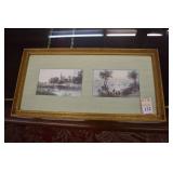 BARLETT RIVER SCENES - 21.5" W X 11" H