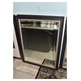 MIRRORS BEVELED SILVER/BLACK FRAME 33" W X 42" H