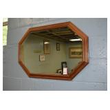 OAK MIRROR W/ BEVELED EDGE 32" X 21"