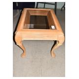 SIDE TABLE BEVELED EDGE - 23" W X 28" D 22" H -