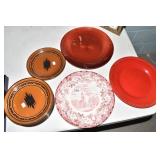 POTTERY PLATES ASSORTED