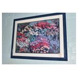 ABSTRACT FLORAL 34" X 33"