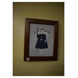 WHIMSICAL ANGLE PICTURE 15" X 18"