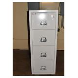 FIRE KING 4 DRAWER FILE 350 - 1 HOUR W/ KEY - 21"