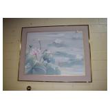 WATER LILY SIGNED SCOTT L 60" W X 48" H