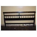 HITCHCOCK BLACK STENCILED KING HEADBOARD