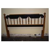 BLACK/BROWN WOOD FULL/QUEEN HEADBOARD