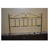 PORCELAIN AND BRASS QUEEN HEADBOARD