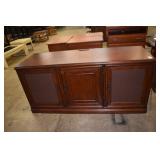 THREE DOOR ENTERTAINMENT CABINET W/ 2 DOORS
