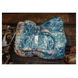 TWIN COMFORTER TEAL/BROWN PAISLEY